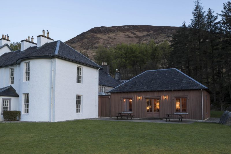 The Ceilidh Hall at Knock House, Benmore Estate, The Isle of Mull.