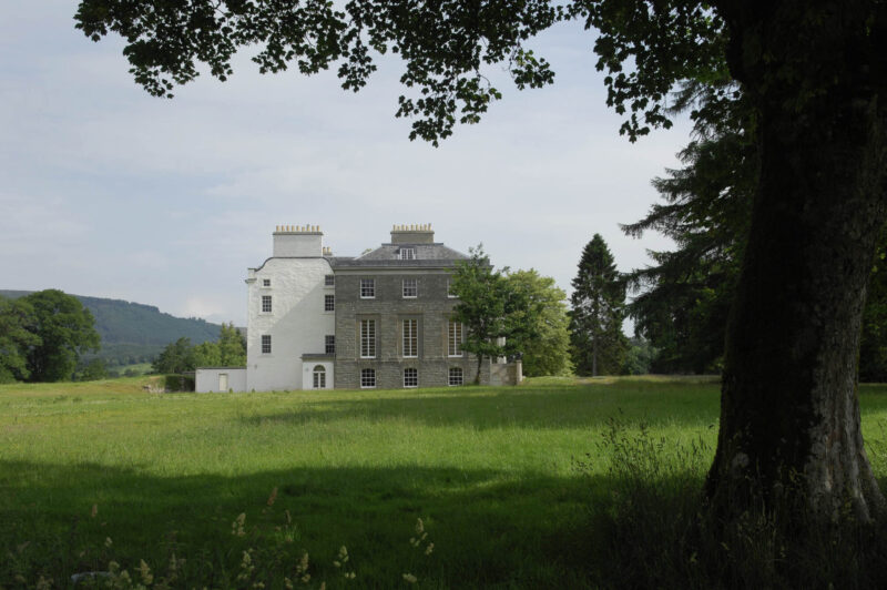 Rednock House, Stirlingshire, side seen from Parkland